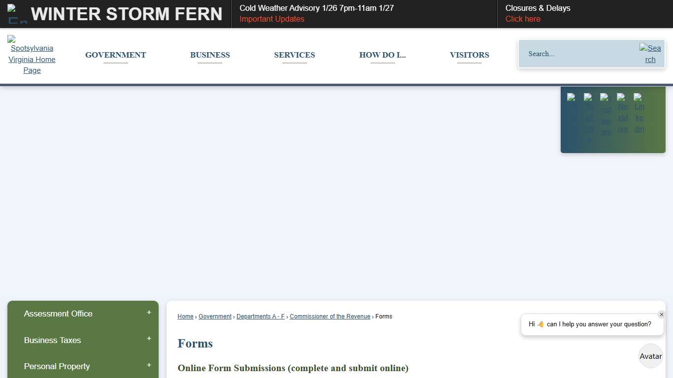 Forms Spotsylvania County, VA