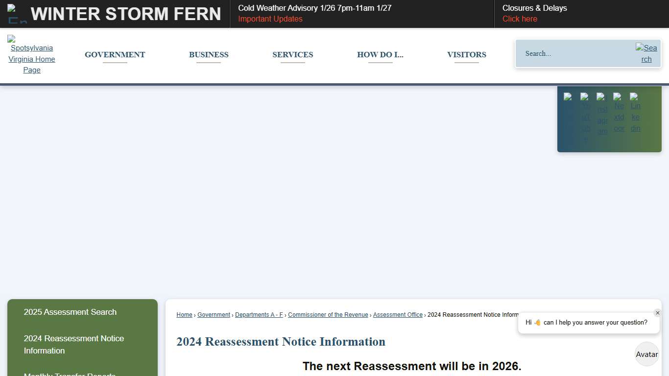 2024 Reassessment Notice Information Spotsylvania County, VA