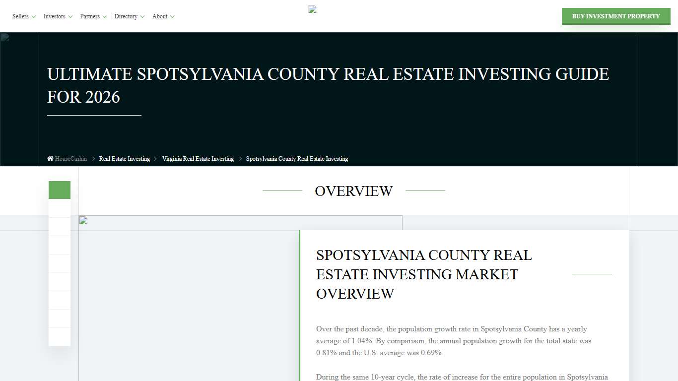 Real Estate Investing in Spotsylvania County VA [2026 Analysis] HouseCashin